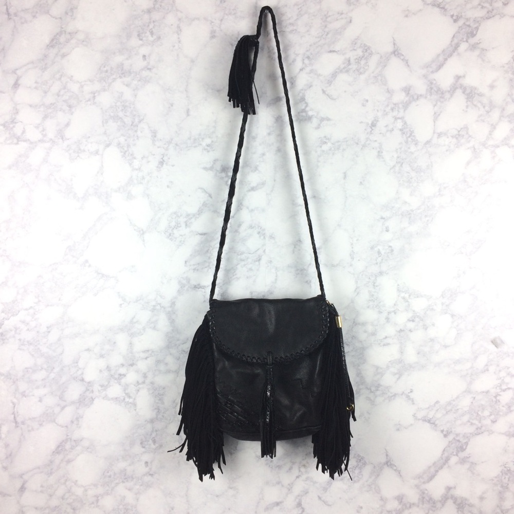 🌈 SOLD 🌈 JIMMY CHOO fringe leather snake bag - Picture 1 of 8